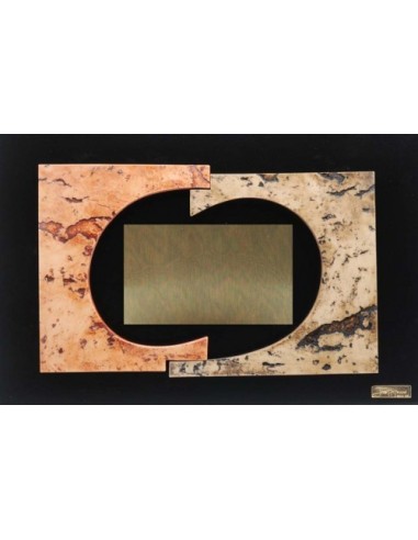 PLACA HOMENAJE DISEÑO 35 X 23 CM