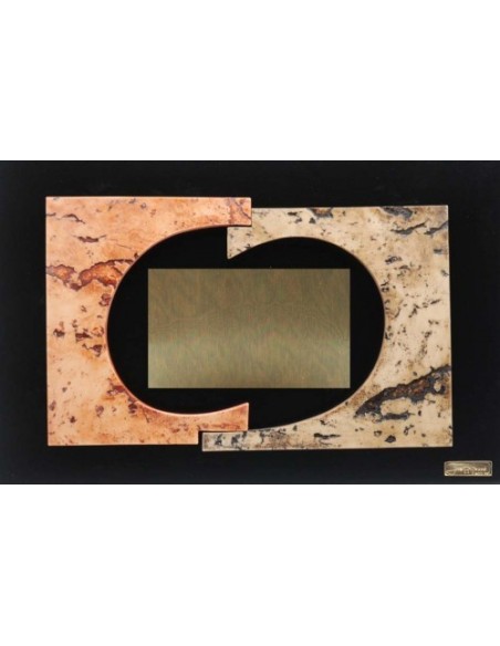 PLACA HOMENAJE DISEÑO 35 X 23 CM