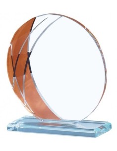 (210) TROFEO CRISTAL BRONCE 17 cm