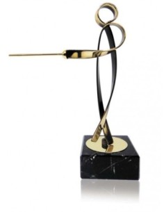 (271) TROFEO SOLDART ESGRIMA 18 cm