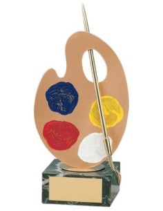 (276) TROFEO SOLDART PINTURA 21 cm