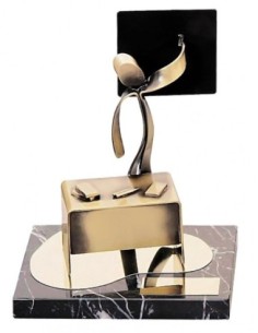 (279) TROFEO SOLDART MAESTRA 18 x 14 cm