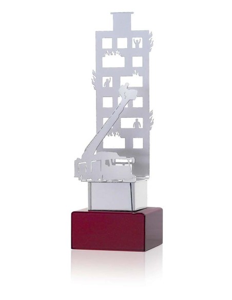 (280) TROFEO SOLDART BOMBERO 22 cm