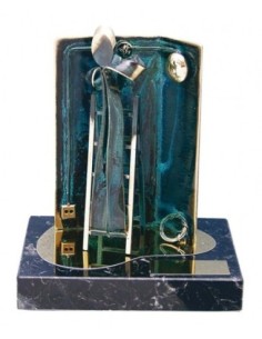 (281) TROFEO SOLDART ELECTRICISTA 18 x 14 cm