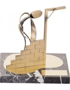 (282) TROFEO SOLDART ALBAÑIL 18 x 14 cm