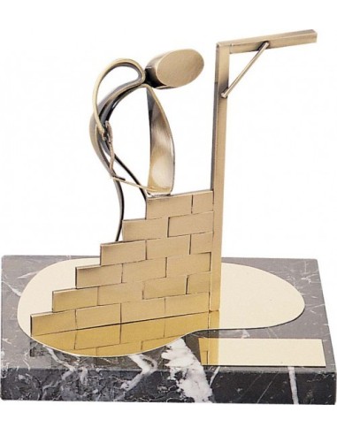 (282) TROFEO SOLDART ALBAÑIL 18 x 14 cm