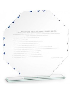 TROFEO CRISTAL 18,5*18