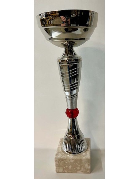 COPA PLATA Y ROJO