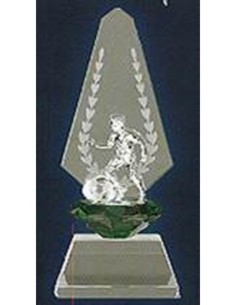 TROFEO CRISTAL FUTBOL CON ESTUCHE