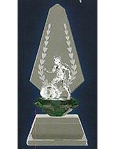 TROFEO CRISTAL FUTBOL CON ESTUCHE