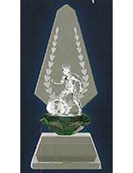 TROFEO CRISTAL FUTBOL CON ESTUCHE