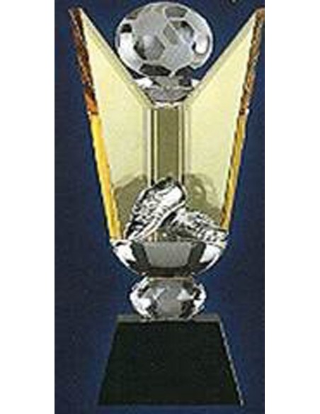 TROFEO CRISTAL FUTBOL CON ESTUCHE