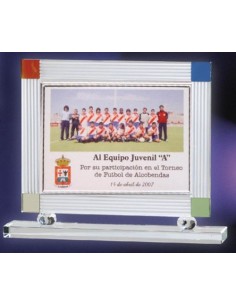 ARMAZON CRISTAL OPTICO COLOR PORTA PLACA
