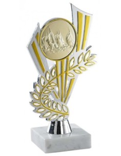 (222) TROFEO PORTADISCOS ABS 19 cm