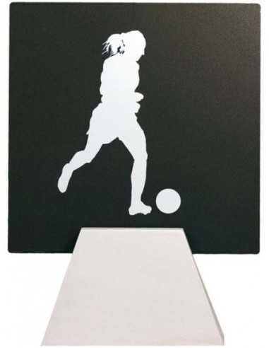 HIERRO FUTBOL FEMENINO TROFEO 21 cm.