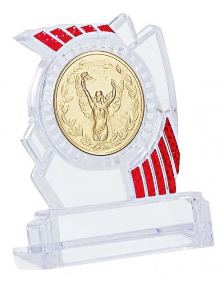(222) TROFEO PORTADISCOS ABS 12 cm