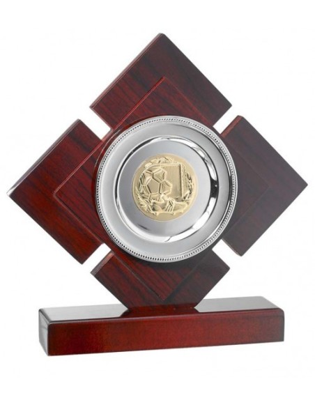 (224) TROFEO MADERA CON DISCO 19 cm