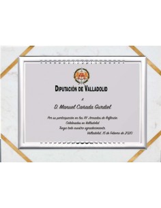 (139) PLACA HOMENAJE CON SOPORTE MARMOL 24 x 19 cm