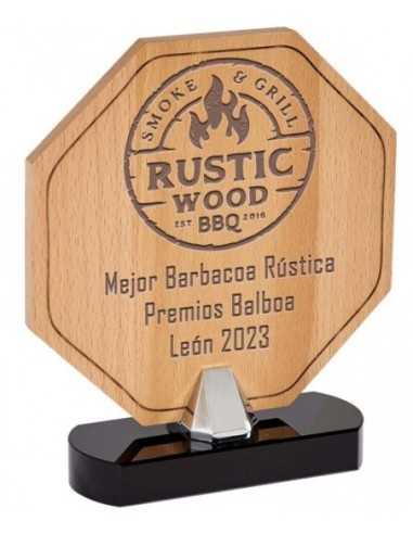 (10) TROFEOS DE MADERA 16 cm (G1)