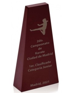 (17) TROFEO MADERA GRABABLE 18 cm