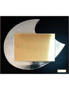 PLACA HOMENAJE DISEÑO 25 X 21 CM