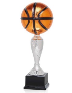 (189) TROFEO BALONCESTO METALIZADO 41 cm