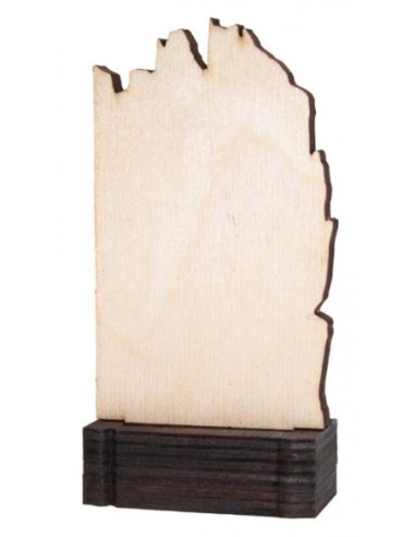 (245) TROFEO MADERA PERSONALIZABLE LASER/UVI 13 cm