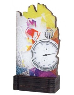 (243) TROFEO MADERA ATLETISMO FEMENINO 13 cm