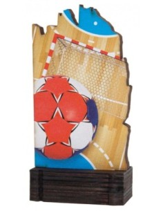 (243) TROFEO MADERA BALONMANO 13 cm
