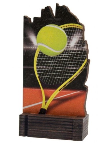 (244) TROFEO MADERA TENIS 13 cm