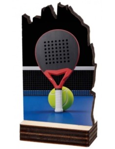 (173) TROFEO MADERA PADEL 13 cm