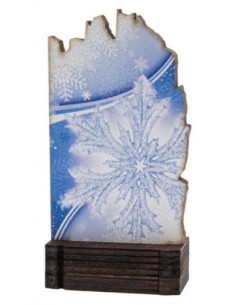 (244) TROFEO MADERA DEPORTES DE INVIERNO 13 cm