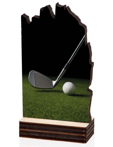 (191) TROFEO MADERA GOLF 13 cm