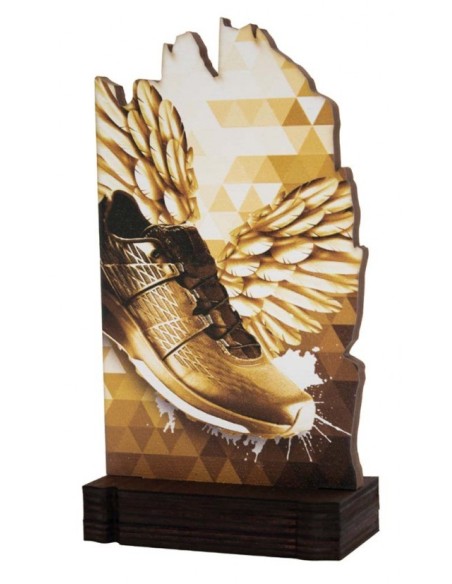 (246) TROFEO MADERA ATLETISMO 19 cm