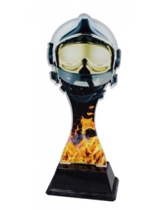 (247) TROFEO METACRILATO BOMBERO 17 cm