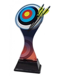 (248) TROFEO METACRILATO TIRO CON ARCO 17 cm