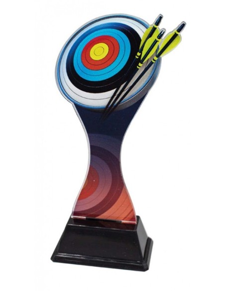 (248) TROFEO METACRILATO TIRO CON ARCO 17 cm