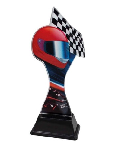 (248) TROFEO METACRILATO MOTOR 17 cm