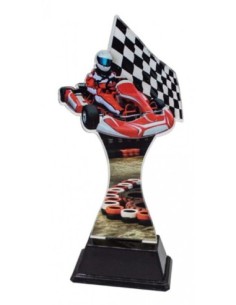 (248) TROFEO METACRILATO KARTS 17 cm