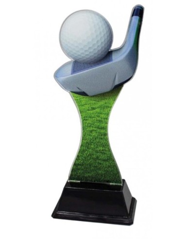 (248) TROFEO METACRILATO GOLF 17 cm