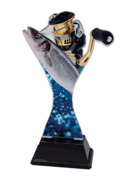 (249) TROFEO METACRILATO PESCA 17 cm