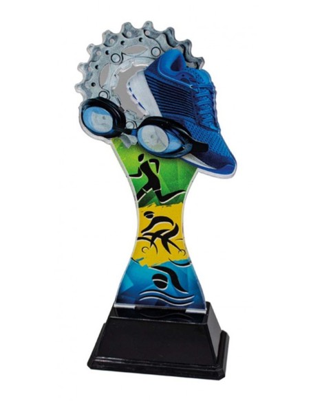 (249) TROFEO METACRILATO TRIATLON 17 cm