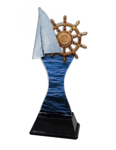 (250) TROFEO METACRILATO NAUTICA 17 cm