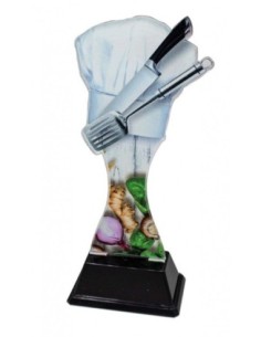 (250) TROFEO METACRILATO COCINA 17 cm