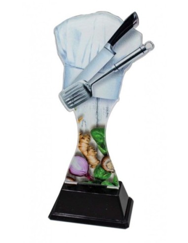 (250) TROFEO METACRILATO COCINA 17 cm