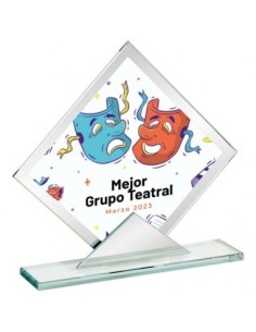 (143) CRISTAL ESP. SUBLIMACIÓN 14 cm