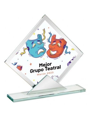 (143) CRISTAL ESP. SUBLIMACIÓN 14 cm