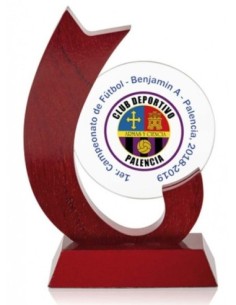 (17) TROFEO MADERA GRABABLE 16 cm