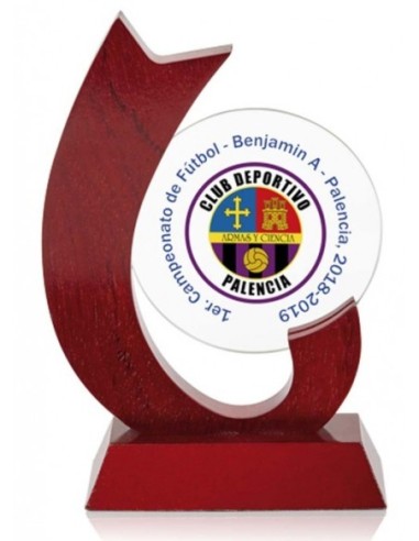 (17) TROFEO MADERA GRABABLE 16 cm