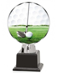(150) TROFEO PERSONALIZABLE CON BASE ABS NEGRA 21 cm